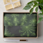 Pine Green Fraktal Art Design Seidenpapier (Geschenk)
