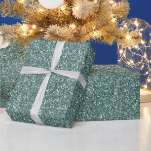 Pine Green Glitzer     Geschenkpapier