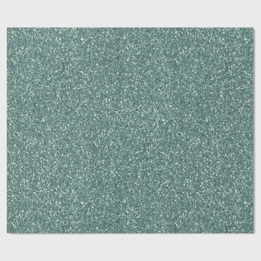 Pine Green Glitzer Geschenkpapier (Flach)