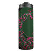 Pine Green Hot Pink Thermal Tumbler Thermosbecher (Vorderseite)