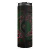 Pine Green Hot Pink Thermal Tumbler Thermosbecher (Rückseite)