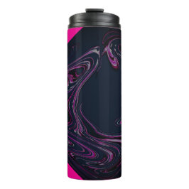 Pine Green Hot Pink Thermal Tumbler Thermosbecher
