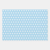 Pine Green Ice Blue white polka dot Geschenkpapier Set (Vorderseite 3)
