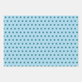Pine Green Ice Blue white polka dot Geschenkpapier Set (Vorderseite 2)