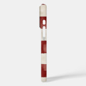 Pine Green Ivory Red Stripes Case-Mate iPhone Hülle (Rückseite / Links)