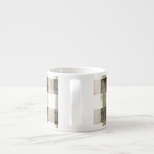 Pine Green Ivory Red Stripes Espressotasse (Rückseite)