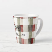 Pine Green Ivory Red Stripes Milchtasse (Rechte Ecke)