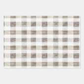 Pine Green Ivory Red Stripes Weihnachten Geschenkpapier Set (Vorderseite 3)