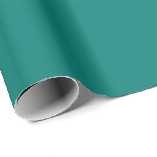 Pine Green Matte Wrapping Paper Geschenkpapier (Rolleneckpunkt)