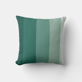 Pine Green Ombre Stripe Kissen