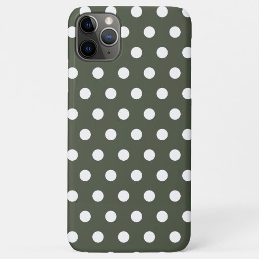 Pine Green Polka Dot Case-Mate iPhone Case (Rückseite)