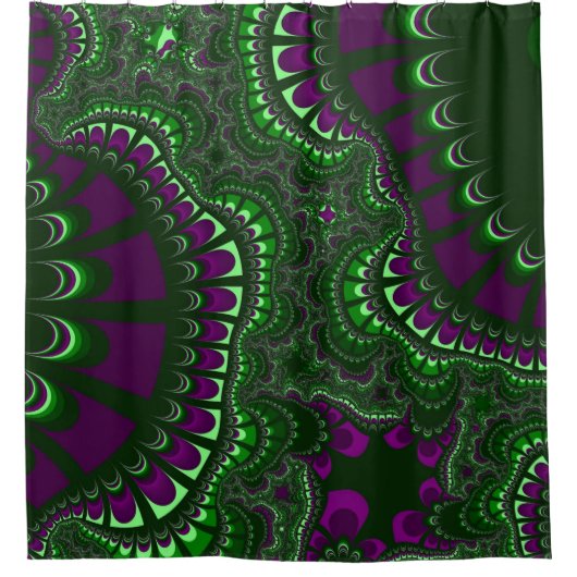 Pine Green Remix Duschvorhang (Vorderseite)