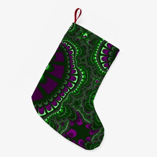 Pine Green Remix Kleiner Weihnachtsstrumpf (Vorderansicht (hängend))