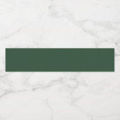 Pine Green Wasserflaschenetikett (Einzelnes Label)