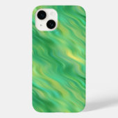 Pine Green Wavy Textur Case-Mate iPhone Hülle (Rückseite)