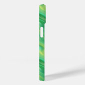 Pine Green Wavy Textur Case-Mate iPhone Hülle (Rückseite / Rechts)