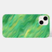 Pine Green Wavy Textur Case-Mate iPhone Hülle (Rückseite (Horizontal))