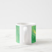 Pine Green Wavy Textur Espressotasse (Rückseite)
