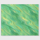 Pine Green Wavy Textur Geschenkpapier (Flach)