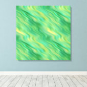 Pine Green Wavy Textur Leinwanddruck (Insitu (Holzboden))