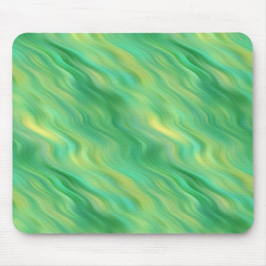 Pine Green Wavy Textur Mousepad (Vorne)