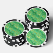 Pine Green Wavy Textur Pokerchips (Stapel)