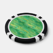 Pine Green Wavy Textur Pokerchips (Einzeln)