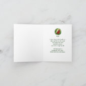 Pine Grosbeak Neues Jahr Feiertagskarte (Innenseite)