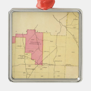 Pine Grove Township Silbernes Ornament