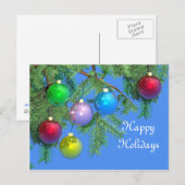 Pine Holiday auf der Blue Postcard Feiertagspostkarte (Vorne/Hinten)