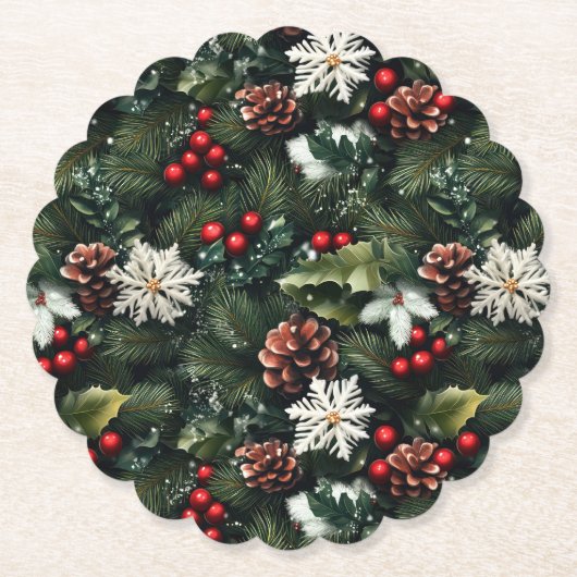 Pine & Holly Harmony Untersetzer (Vorderseite)