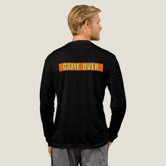 Pine Invaders Pineaple Empire Retro Games Series Tri-Blend Shirt (Voller Rücken)