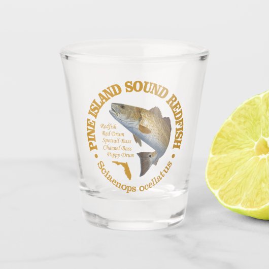 Pine Island Sound (Rotbarsch) Schnapsglas (Vorderseite)