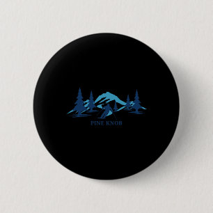 Pine Knob Michigan Ski Resort Skifahrer Button