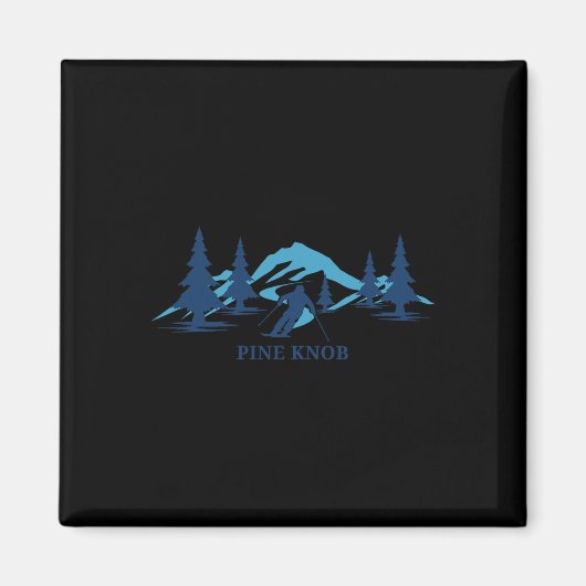 Pine Knob Michigan Ski Resort Skifahrer Magnet (Vorne)