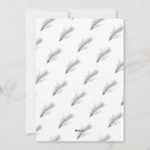 Pine Kreath Christmas Ein Foto Feiertagskarte (Rückseite)