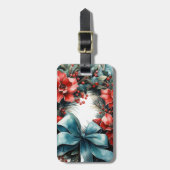Pine Kreath mit Holly Christmas Gepäckanhänger (Vorderseite vertikal)