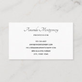 Pine Kreath mit Holly Christmas Visitenkarte (Rückseite)