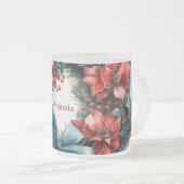 Pine Kreath mit Holly Festivals Weihnachten Mattglastasse (VorderseiteRechts)
