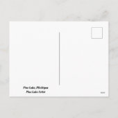 Pine Lake Sunset Postcard Feiertagspostkarte (Rückseite)