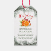 Pine leave Stovetop Christmas Simmering Potpourri  Geschenkanhänger (Vorderseite)