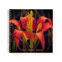 Pine Lily Custom Spiral Notebook