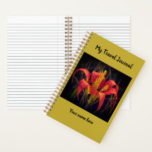 Pine Lily Spiral Notebook Notizblock