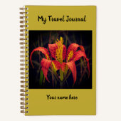 Pine Lily Spiral Notebook Notizblock (Vorderseite)