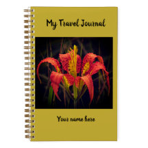 Pine Lily Spiral Notebook