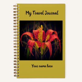 Pine Lily Spiral Notebook Notizblock