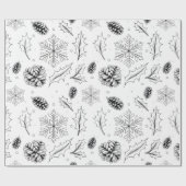 Pine Mais Blätter Baumschneeflocken, saisonale hei Geschenkpapier (Flach)