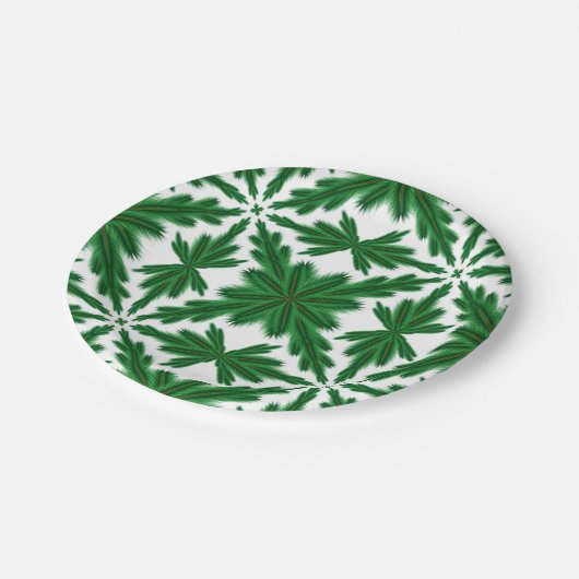 Pine Mandala 7" Paper Teller (Schrägansicht)