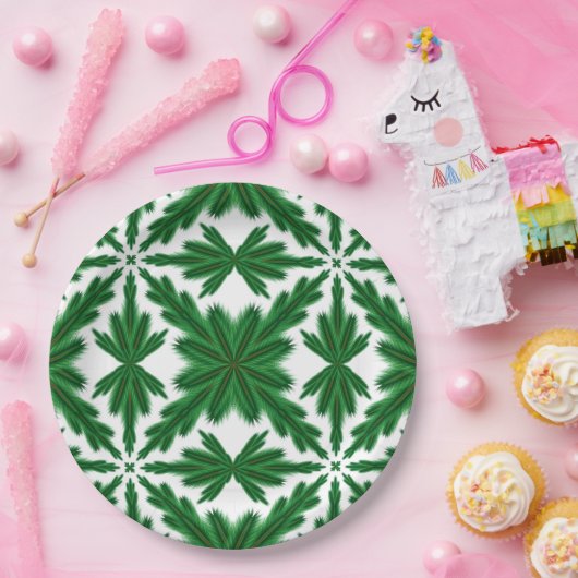 Pine Mandala 9" Paper Teller (Party)