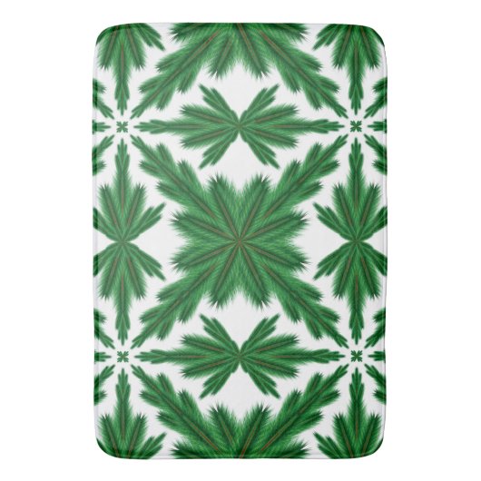 Pine Mandala Bath Mat Badematte (Vorderseite Vertikal)